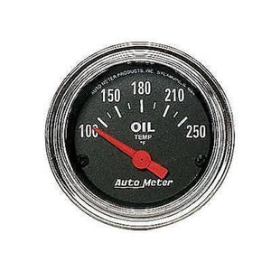 AutoMeter AU2542 Traditional Chrome 2-1/16" Elec Oil Temperature Gauge 100-250¶øF