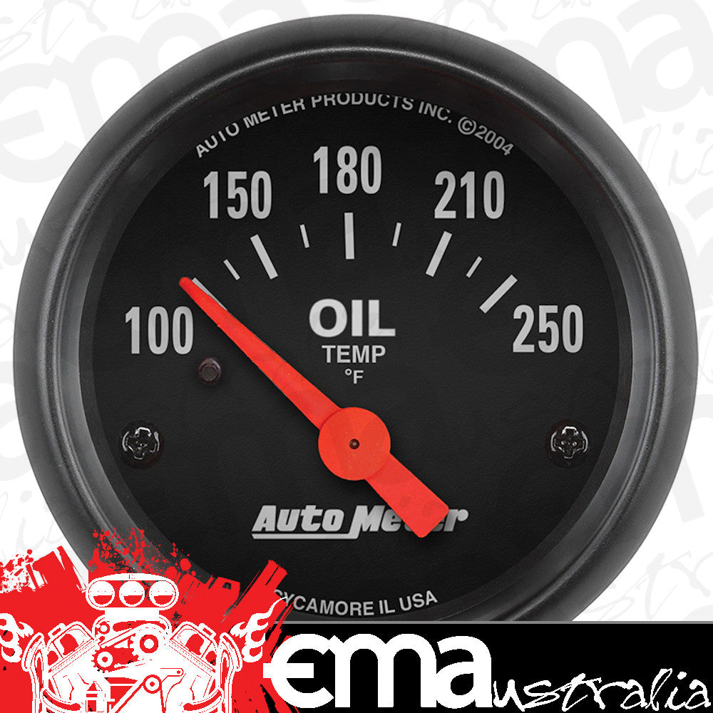 AutoMeter AU2638 Z-Series Oil Temperature Gauge 2-1/16" Short Sweep Elec 100-250¶øF