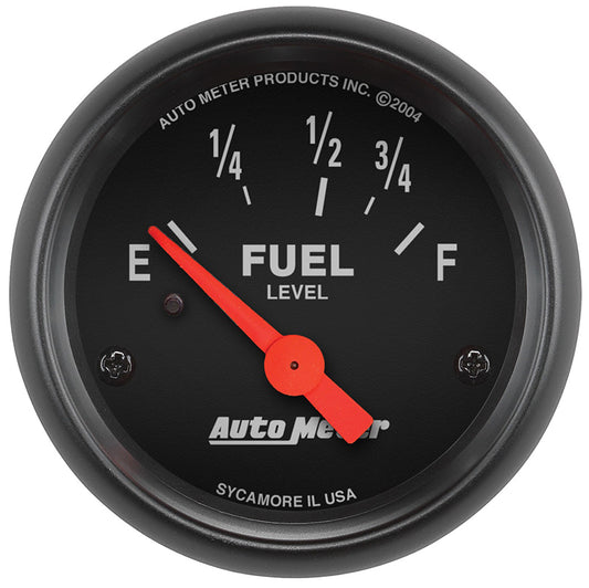 AutoMeter AU2642 Z-Series Fuel Level Gauge 2-1/16" Short Sweep Elec Ford 73 OHMS Empty/8-12 OHMS Full