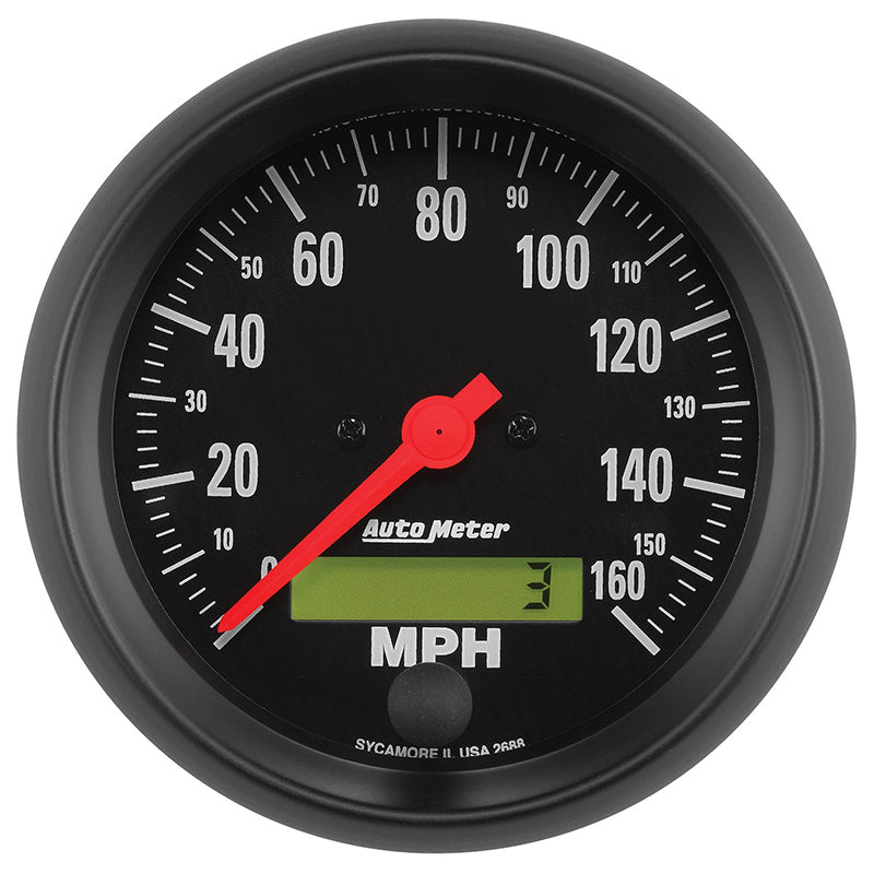 AutoMeter AU2688 Z-Series Speedometer 3-3/8" In-Dash Elecal Programmable 0-160 MPH