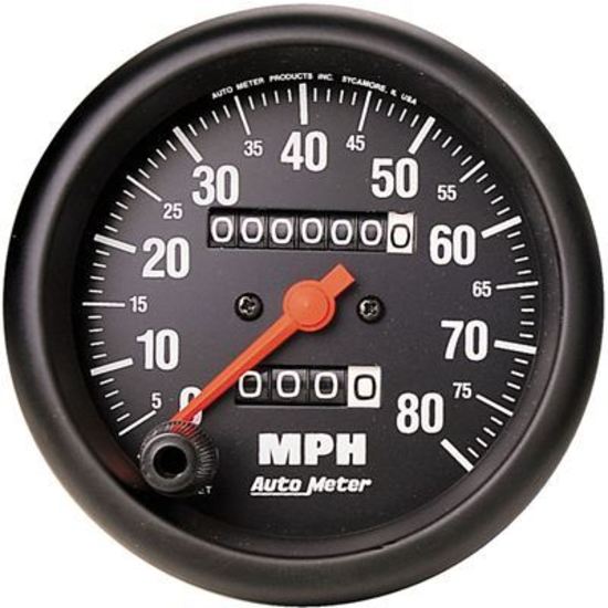 AutoMeter AU2690 Speedometer Z-Series 0-80 MPH 3-3/8" Analog Mech