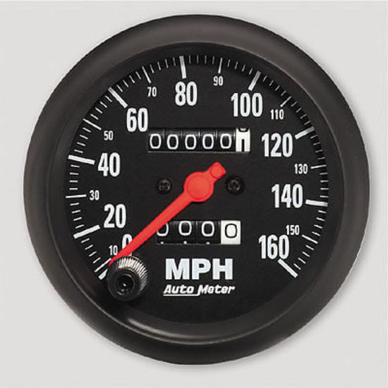 AutoMeter AU2694 Z-Series 3-3/8" Mech In-Dash Speedo 0-160 MPH