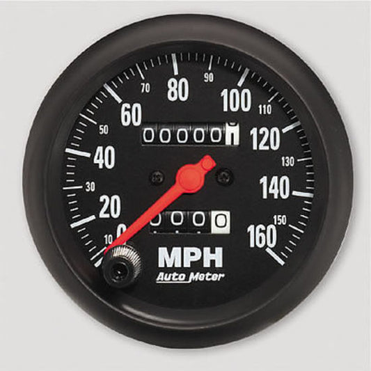 AutoMeter AU2694 Z-Series 3-3/8" Mech In-Dash Speedo 0-160 MPH