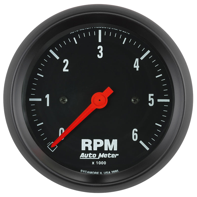 AutoMeter AU2695 Z-Series 3-3/8" Tachometer In-Dash 0-8,000 RPM