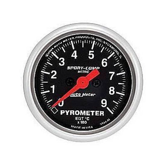 AutoMeter AU334-M Sport-Comp 2-1/16" Pyrometer 0-900¶øC Au3344M