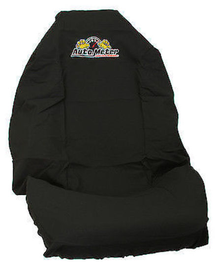 AutoMeter AU-THROW Black Throw Seat Cover Universal with Logo
