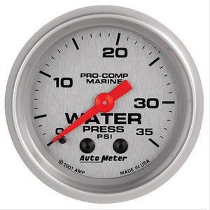 Autometer AU200772-33 Pro-Comp Marine Analog Water Pressure Gauge 2-1/16"