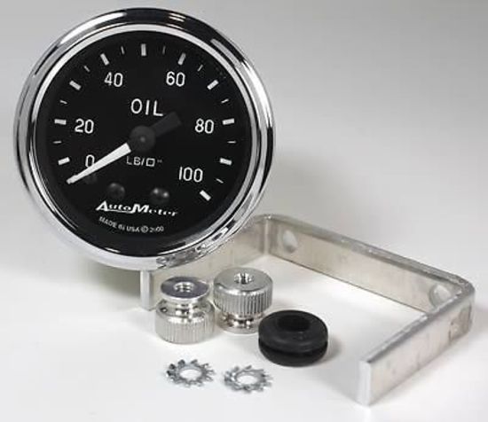 AutoMeter AU201006 Cobra 2-1/16" Mech Oil Pressure Gauge 0-100 PSI