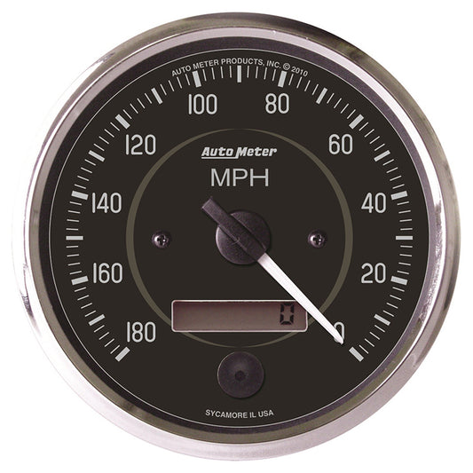 AutoMeter AU201013 Cobra Reverse Sweep Speedometer 4" In-Dash Elecal Programmable 0-180 MPH