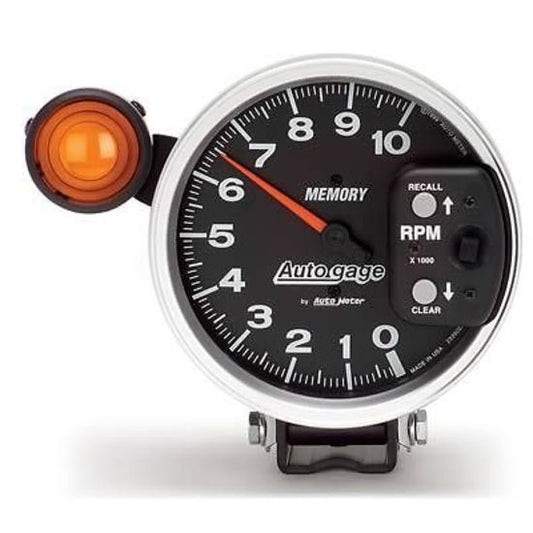 AutoMeter AU233906 Auto Gage 5" Monster Memory/Shift Lite Tacho 0-10000RPM
