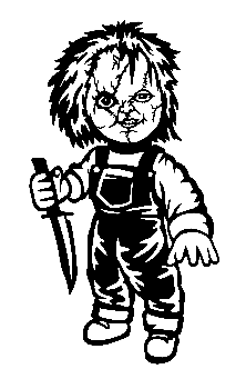 EMA-PC-028 Chucky Plasma Cut Sign 46cm x 83cm