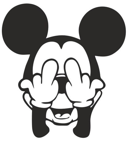 EMA-PC-029 EMA-PC-029 Mickey Mouse Plasma Cut Sign 32cm x 34cm