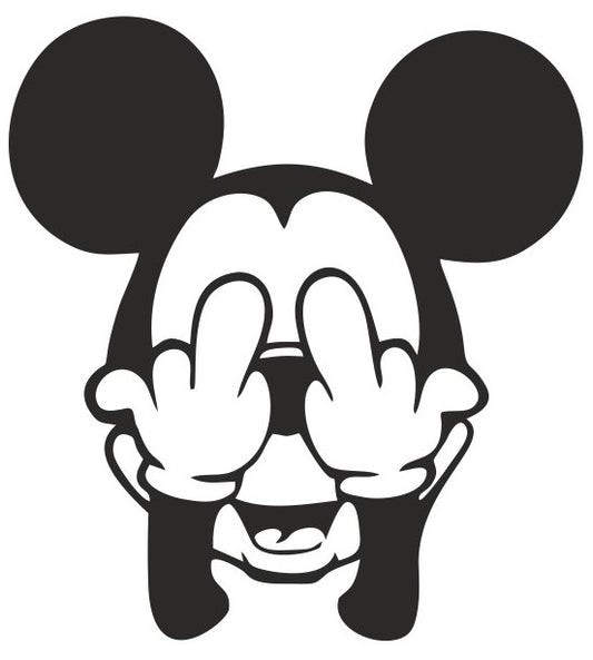 EMA-PC-029 Mickey Mouse Plasma Cut Sign 32cm x 34cm