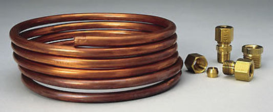 AutoMeter AU3224 1/8" Copper Tubing Kit 6Ft For Mech Pressure Gauges Au 3224