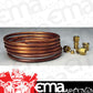 AutoMeter AU3224 1/8" Copper Tubing Kit 6Ft For Mech Pressure Gauges Au 3224