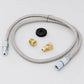 AutoMeter AU3227 3 Ft Stainless Braided Line Kit -4An