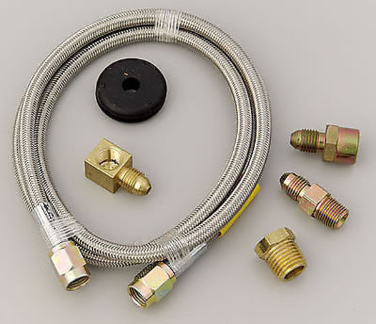 AutoMeter AU3234 Braided Stainless Steel Gauge Tubing Kit -3 An X 3Ft Long Hose