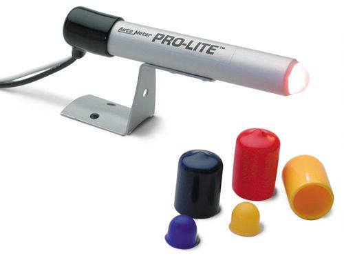 AutoMeter AU3238 Mini Pro-Lite Warning Light .750" Diameter Silver with Red Lens