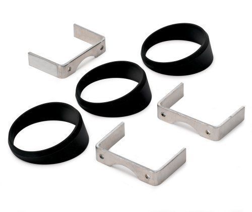 AutoMeter AU3244 2-5/8" Angled Gauge Rings Black Plastic Set Of 3