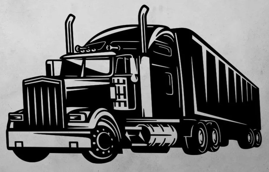 EMA-PC-032 Truck Plasma Cut Sign 56cm x 35cm