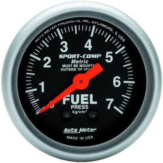 AutoMeter AU3312J Sport-Comp Fuel Pressure 0-7 Kg/Cm2 2-1/16" Analog Mech