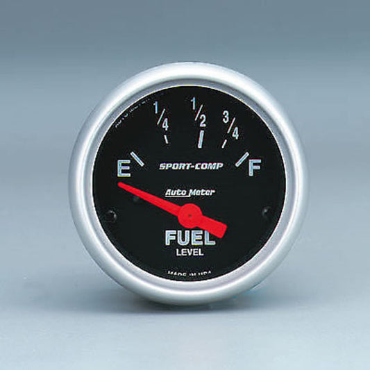 AutoMeter AU3315 Sport-Comp 2-1/16" Fuel Level Gauge Ford 73 OHMS Empty 8-12 Full