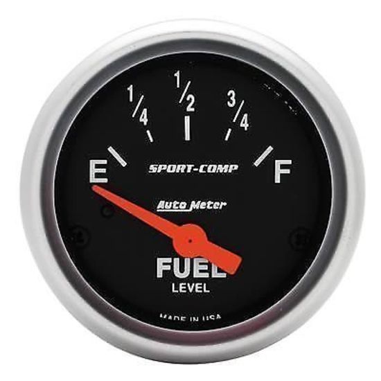 AutoMeter AU3316 Sport-Comp 2-1/16" Fuel Level Gauge 240 OHMS Empty 33 OHMS Full