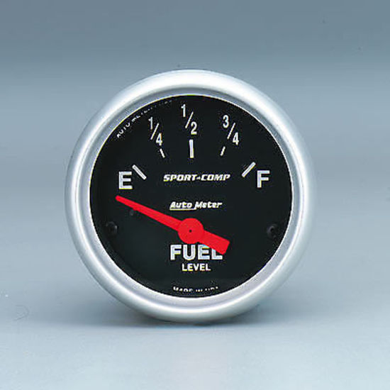 AutoMeter AU3317 Sport-Comp 2-1/16" Fuel Level Gauge 0 OHMS Empty 30 OHMS Full