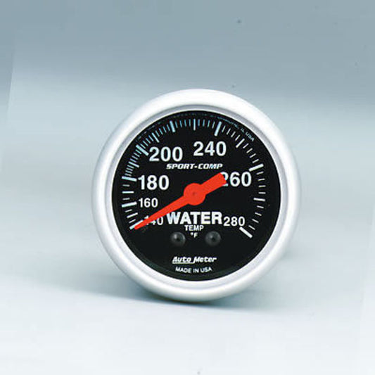 AutoMeter AU3331 Sport-Comp Water Temp Gauge 2-1/16"