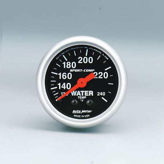 AutoMeter AU3332 Sport-Comp Water Temp Gauge 2-1/16"