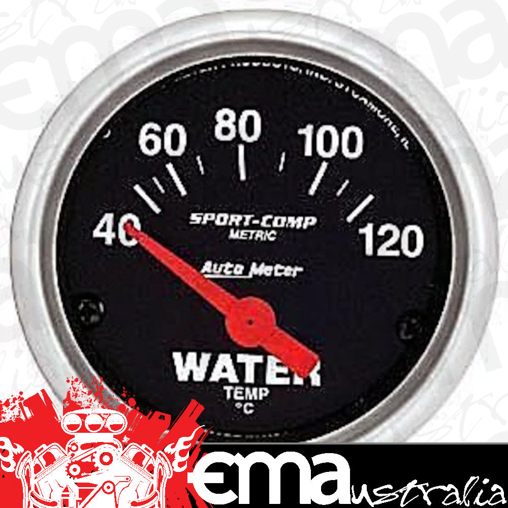 AutoMeter AU3337-M Sport-Comp 2-1/16 Metric Elec Water Temp Gauge 40-120¶øC