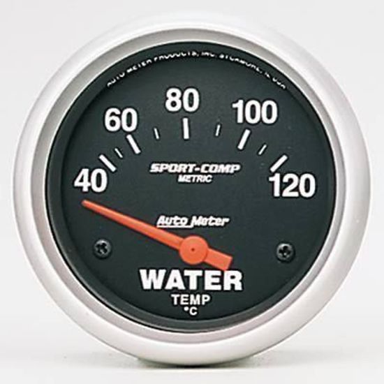 AutoMeter AU3337M Sport-Comp 2-1/16" Electric Water Temperature Gauge 40-120????C