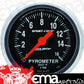 AutoMeter AU3344 Sport-Comp Pyrometer Gauge 2-1/16" Full Sweep Elec 0-1600¶øF
