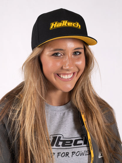 Haltech HT-301001 Snapback Cap - Black & Yellow