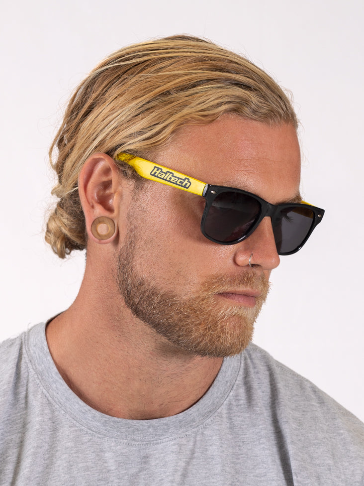 Haltech HT-309036 Novelty Sunglasses - Black and Yellow