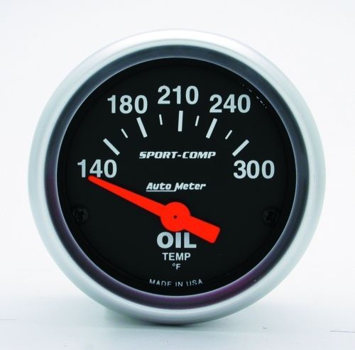 AutoMeter AU3348 Sport-Comp 2-1/16" Elec Oil Temp Gauge 140-300¶øF