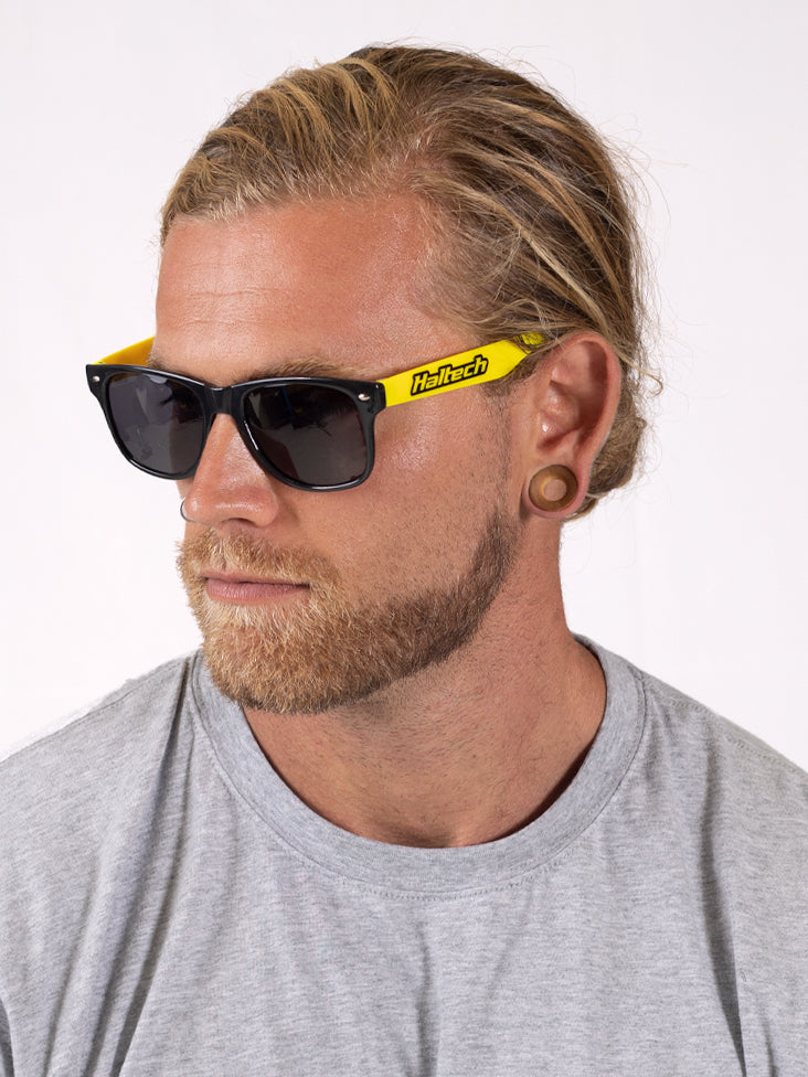 Haltech HT-309036 Novelty Sunglasses - Black and Yellow