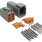 Haltech HT-031015 Plug and Pins Only - Matching Set Deutsch DTM-6 Connectors (7.5 Amp)