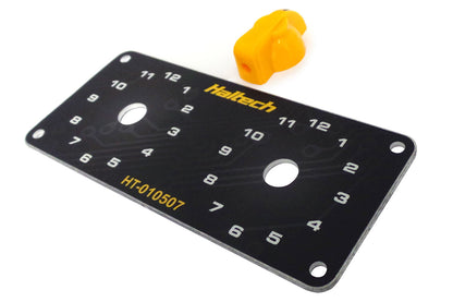 Haltech | HT-010509 | Dual Switch Panel Kit - includes Yellow knob