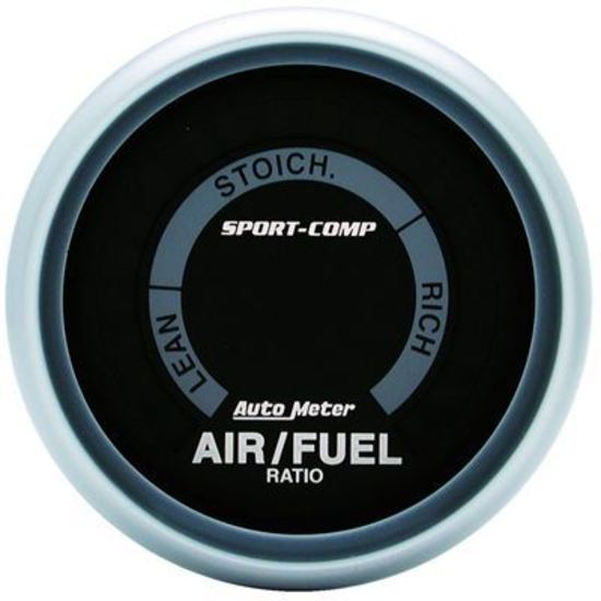 AutoMeter AU3375 Sport-Comp Air/Fuel Ratio Gauge 2-1/16" Digital Narrowband Range: Lean-Rich