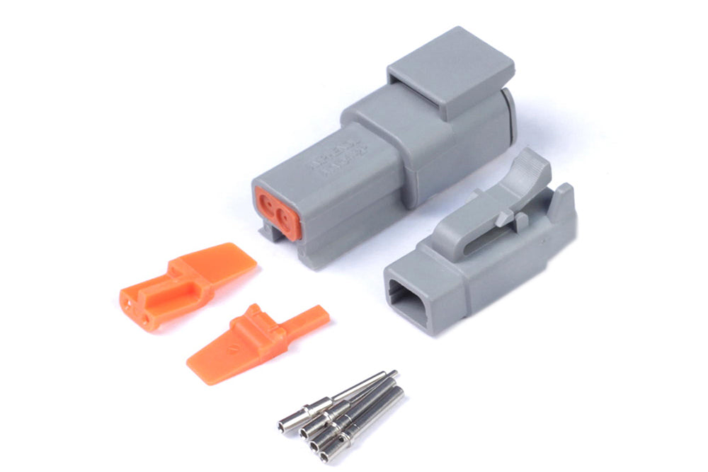 Haltech HT-031012 Plug and Pins Only - Matching Set Deutsch DTM-2 Connectors (7.5 Amp)