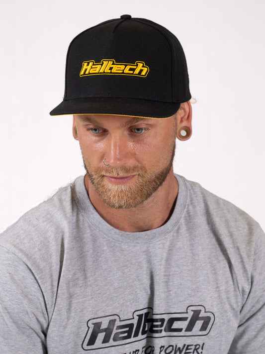 Haltech HT-301001 Snapback Cap - Black & Yellow