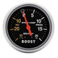 AutoMeter AU3401 Sport-Comp Boost/Vac Gauge 2-5/8" Mech Hg/20 PSI-30 In. Au 3401