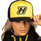 Haltech HT-301003 Snapback Cap - Yellow with H logo
