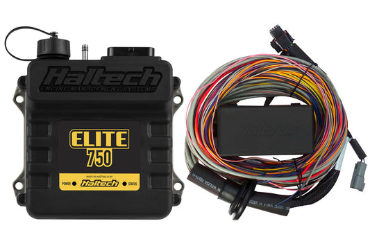 Haltech HT-150604 Elite 750 + Premium Universal Wire-in Harness Kit 2.5m (8?)