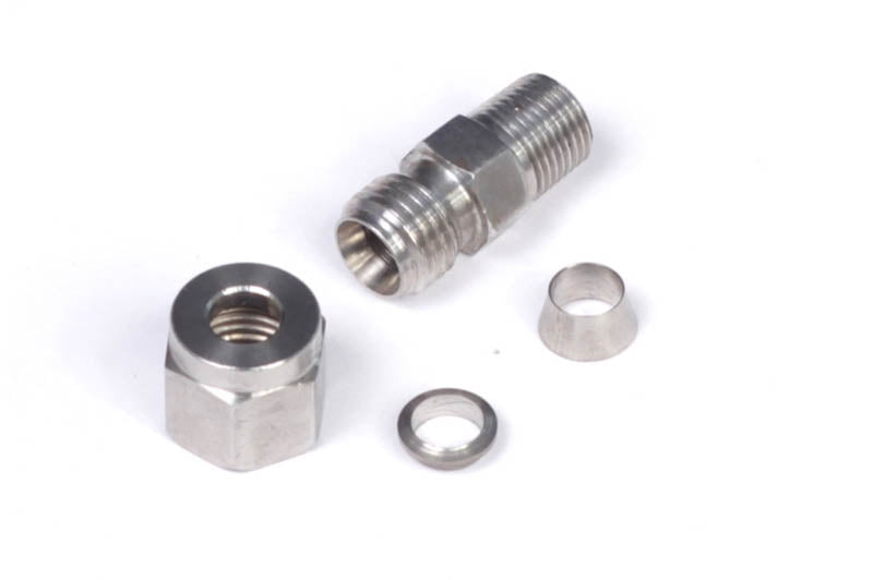 Haltech HT-010813 1/4" Stainless Compression Fitting Kit - 1/8" NPT Thread