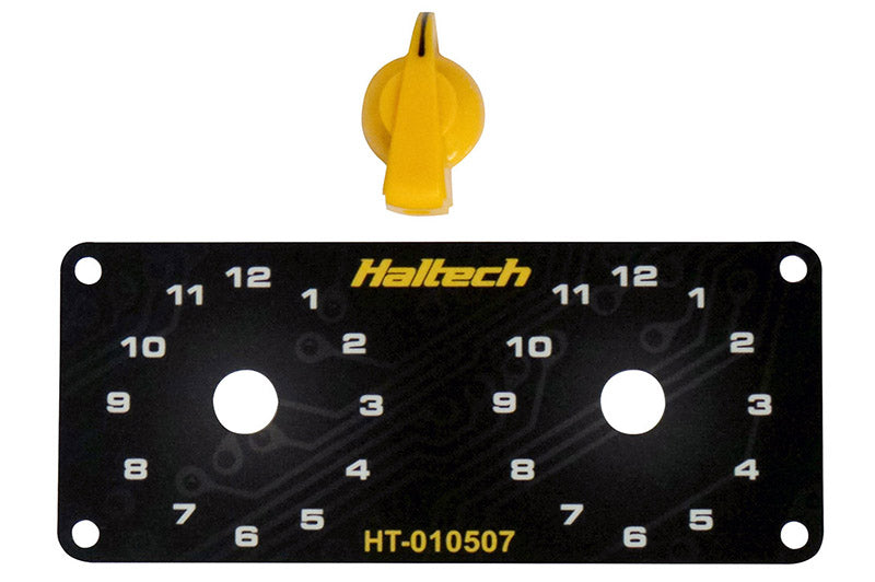 Haltech HT-010507 Dual Switch Panel Only - includes Yellow knob