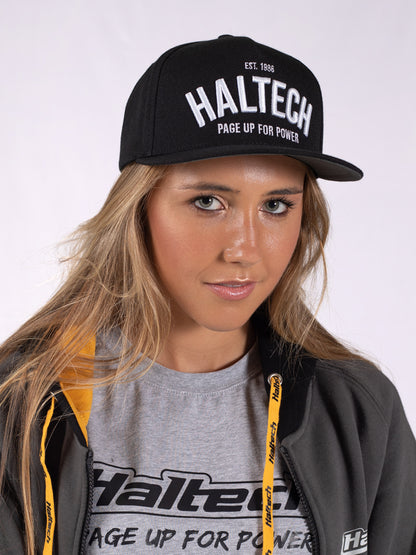 Haltech HT-301002 Snapback Cap - Black & White
