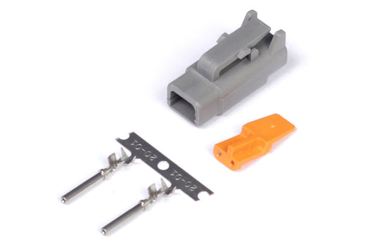 Haltech HT-031000 Plug and Pins Only - Male Deutsch DTM-2 Connector (7.5 Amp)