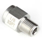 Haltech HT-010921 M10 x 1.0 to 1/8 BSPT Adaptor - Stainless Steel